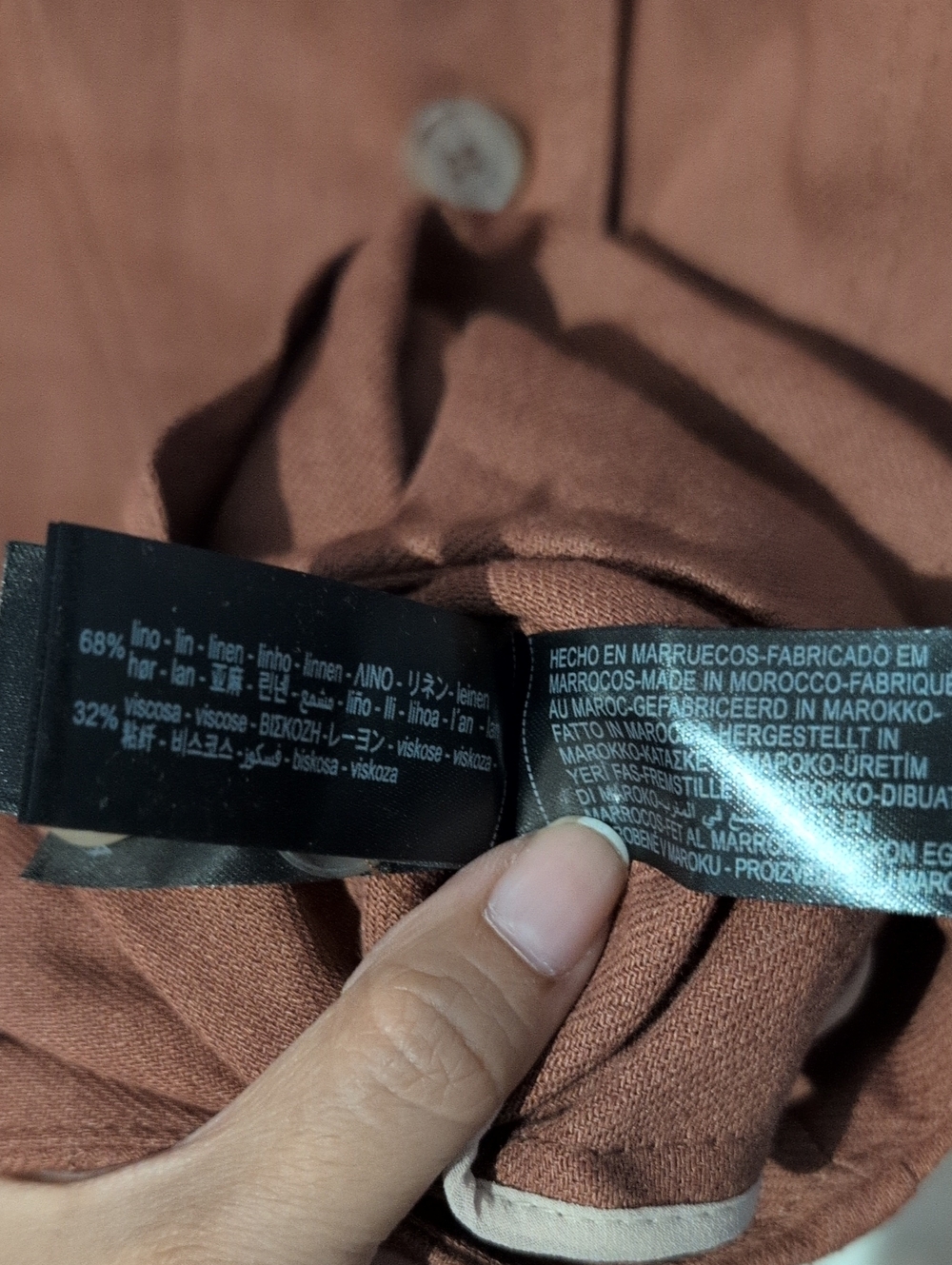 NWT ZARA Rust Button Jacket - Picture 16 of 16